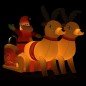 vidaXL Papá Noel y renos de Navidad inflables con LED 130 cm vidaXL Papá Noel y renos de Navidad inflables con LED 130 cm