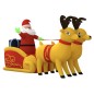 vidaXL Papá Noel y renos de Navidad inflables con LED 130 cm vidaXL Papá Noel y renos de Navidad inflables con LED 130 cm