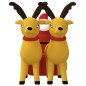 vidaXL Papá Noel y renos de Navidad inflables con LED 130 cm vidaXL Papá Noel y renos de Navidad inflables con LED 130 cm