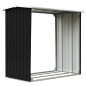 vidaXL Caseta de jardín para leña acero galvanizado gris 172x91x154 cm vidaXL Caseta de jardín para leña acero galvanizado gris 172x91x154 cm