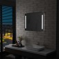 vidaXL Espejo de pared de baño con LED 80x60 cm vidaXL Espejo de pared de baño con LED 80x60 cm