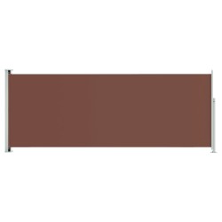vidaXL Toldo lateral retráctil de jardín marrón 117x300 cm