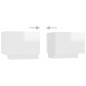 vidaXL Mueble de TV madera contrachapada blanco brillo 100x35x40 cm vidaXL Mueble de TV madera contrachapada blanco brillo 100x35x40 cm