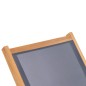 vidaXL Tumbona plegable con ruedas teca maciza y textilene vidaXL Tumbona plegable con ruedas teca maciza y textilene