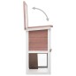 vidaXL Jaula conejera con 1 puerta madera marrón vidaXL Jaula conejera con 1 puerta madera marrón