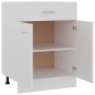 vidaXL Armario inferior de cocina cajón madera de ingeniería blanco vidaXL Armario inferior de cocina cajón madera de ingeniería blanco