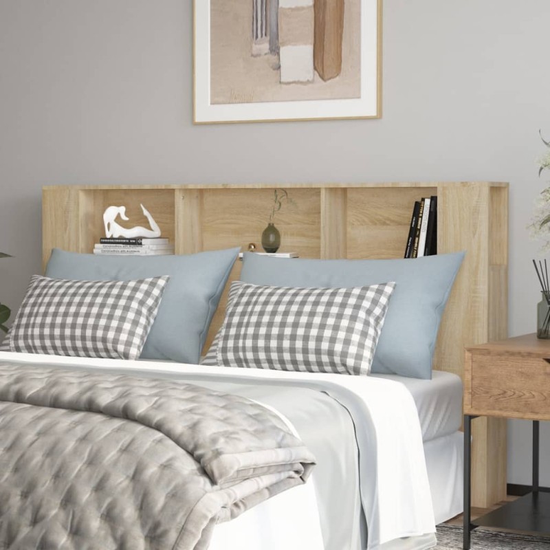 vidaXL Mueble cabecero color roble Sonoma 180x18,5x104,5 cm vidaXL Mueble cabecero color roble Sonoma 180x18,5x104,5 cm