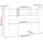 vidaXL Mueble cabecero color roble Sonoma 180x18,5x104,5 cm vidaXL Mueble cabecero color roble Sonoma 180x18,5x104,5 cm