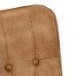 vidaXL Silla mecedora de lona vintage marrón vidaXL Silla mecedora de lona vintage marrón