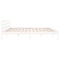 vidaXL Estructura de cama madera maciza de pino blanco 200x200 cm