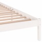 vidaXL Estructura de cama madera maciza de pino blanco 200x200 cm