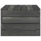 vidaXL Mesas de palets de jardín 2 uds madera maciza pino gris oscuro vidaXL Mesas de palets de jardín 2 uds madera maciza pino gris oscuro