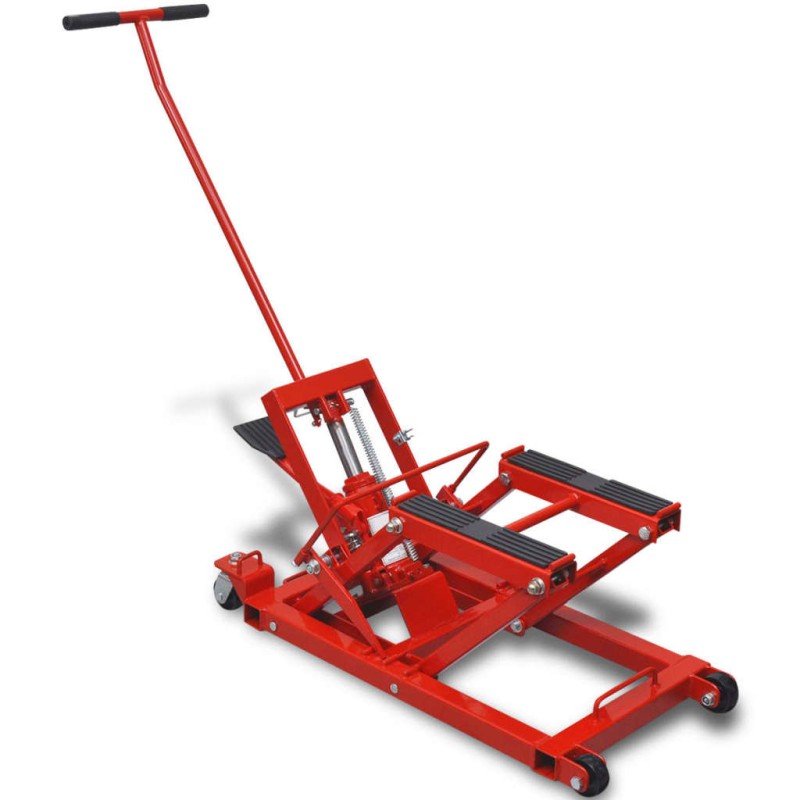 vidaXL Gato hidráulico de motocicleta/ATV 680 kg rojo vidaXL Gato hidráulico de motocicleta/ATV 680 kg rojo