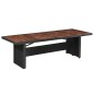 vidaXL Mesa de jardín ratán sintético madera acacia maciza 240x90x74cm vidaXL Mesa de jardín ratán sintético madera acacia maciza 240x90x74cm