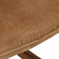 vidaXL Silla mecedora de lona vintage marrón vidaXL Silla mecedora de lona vintage marrón
