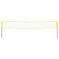 vidaXL Red de bádminton tela PE amarillo y negro 600x155 cm vidaXL Red de bádminton tela PE amarillo y negro 600x155 cm