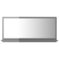 vidaXL Espejo de baño madera contrachapada gris brillo 80x10,5x37 cm vidaXL Espejo de baño madera contrachapada gris brillo 80x10,5x37 cm