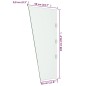 vidaXL Panel lateral para dosel de puerta vidrio templado 50x100 cm vidaXL Panel lateral para dosel de puerta vidrio templado 50x100 cm