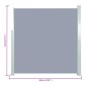 vidaXL Toldo lateral retráctil de jardín gris 140x300 cm vidaXL Toldo lateral retráctil de jardín gris 140x300 cm
