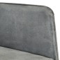 vidaXL Mecedora con taburete lona vintage gris vidaXL Mecedora con taburete lona vintage gris
