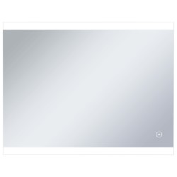 vidaXL Espejo de pared de baño con LED y sensor táctil 80x60 cm