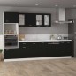 vidaXL Armario colgante cocina contrachapada negro 80x31x60 cm vidaXL Armario colgante cocina contrachapada negro 80x31x60 cm