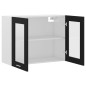 vidaXL Armario colgante cocina contrachapada negro 80x31x60 cm vidaXL Armario colgante cocina contrachapada negro 80x31x60 cm