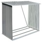 vidaXL Casetilla para leña acero galvanizado gris 163x83x154 cm vidaXL Casetilla para leña acero galvanizado gris 163x83x154 cm
