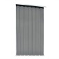 vidaXL Casetilla para leña acero galvanizado gris 163x83x154 cm vidaXL Casetilla para leña acero galvanizado gris 163x83x154 cm