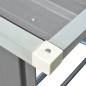 vidaXL Casetilla para leña acero galvanizado gris 163x83x154 cm vidaXL Casetilla para leña acero galvanizado gris 163x83x154 cm