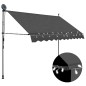 vidaXL Toldo manual retráctil con LED gris antracita 250 cm vidaXL Toldo manual retráctil con LED gris antracita 250 cm