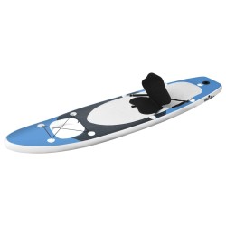vidaXL Set de tabla de paddle surf hinchable azul marino 330x76x10 cm
