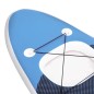 vidaXL Set de tabla de paddle surf hinchable azul marino 330x76x10 cm vidaXL Set de tabla de paddle surf hinchable azul marino 330x76x10 cm
