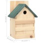 vidaXL Casa para pájaros 4 unidades madera de abeto 23x19x33 cm vidaXL Casa para pájaros 4 unidades madera de abeto 23x19x33 cm