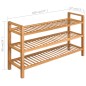 vidaXL Zapatero con 3 estantes madera maciza de roble 100x27x60 cm vidaXL Zapatero con 3 estantes madera maciza de roble 100x27x60 cm