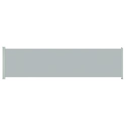 vidaXL Toldo lateral retráctil para patio gris 600x160 cm