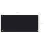 vidaXL Protección salpicaduras cocina vidrio templado negro 90x40 cm
