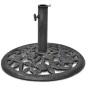 vidaXL Base de sombrilla de hierro fundido 12 kg 48 cm vidaXL Base de sombrilla de hierro fundido 12 kg 48 cm