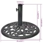 vidaXL Base de sombrilla de hierro fundido 12 kg 48 cm vidaXL Base de sombrilla de hierro fundido 12 kg 48 cm