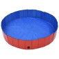 vidaXL Piscina para perros plegable PVC rojo 160x30 cm vidaXL Piscina para perros plegable PVC rojo 160x30 cm