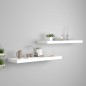 vidaXL Estantes flotantes de pared 2 uds MDF blanco 80x23,5x3,8 cm vidaXL Estantes flotantes de pared 2 uds MDF blanco 80x23,5x3,8 cm