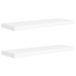 vidaXL Estantes flotantes de pared 2 uds MDF blanco 80x23,5x3,8 cm vidaXL Estantes flotantes de pared 2 uds MDF blanco 80x23,5x3,8 cm