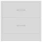 vidaXL Mesitas de noche 2 uds madera contrachapada blanco 40x30x40 cm