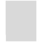 vidaXL Mesitas de noche 2 uds madera contrachapada blanco 40x30x40 cm
