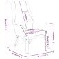 vidaXL Sillón de relax de tela gris oscuro vidaXL Sillón de relax de tela gris oscuro