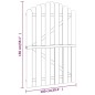 vidaXL Puerta de valla de madera de pino impregnada 100x150 cm vidaXL Puerta de valla de madera de pino impregnada 100x150 cm