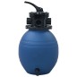 vidaXL Filtro de arena piscina con válvula de 4 posiciones azul 300 mm vidaXL Filtro de arena piscina con válvula de 4 posiciones azul 300 mm