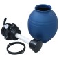 vidaXL Filtro de arena piscina con válvula de 4 posiciones azul 300 mm vidaXL Filtro de arena piscina con válvula de 4 posiciones azul 300 mm