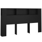 vidaXL Mueble cabecero negro 180x18,5x104,5 cm vidaXL Mueble cabecero negro 180x18,5x104,5 cm