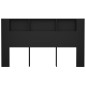 vidaXL Mueble cabecero negro 180x18,5x104,5 cm vidaXL Mueble cabecero negro 180x18,5x104,5 cm
